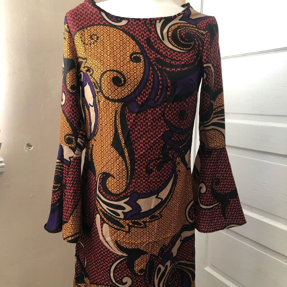 NY & Company A line Dress w/ Bell Sleeves